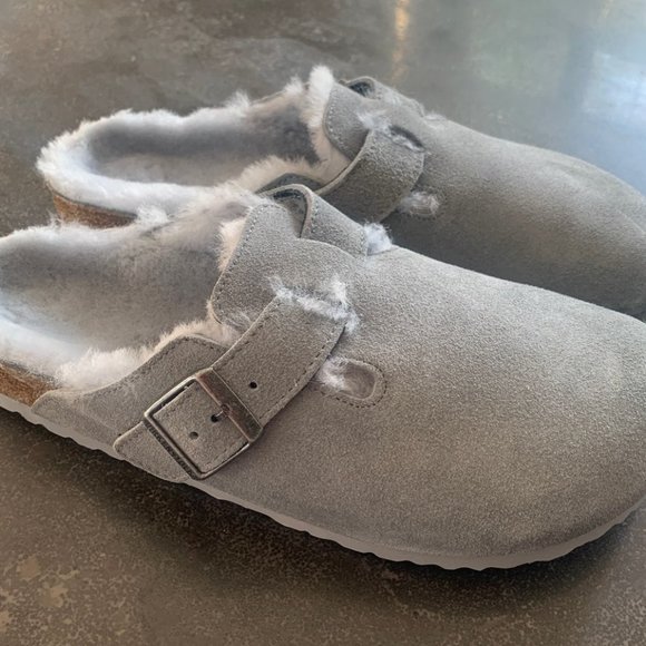 birkenstock boston fur